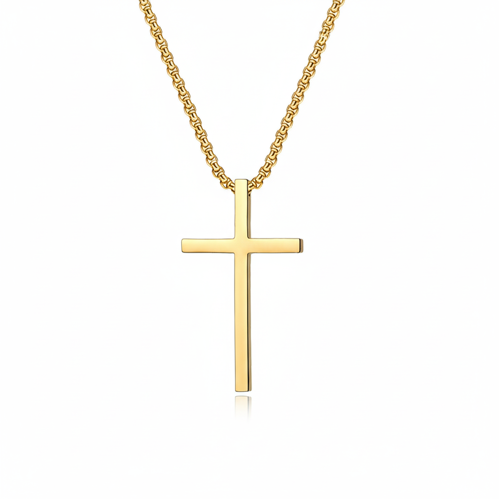 Bezel Cross Nyaklánc | Arany