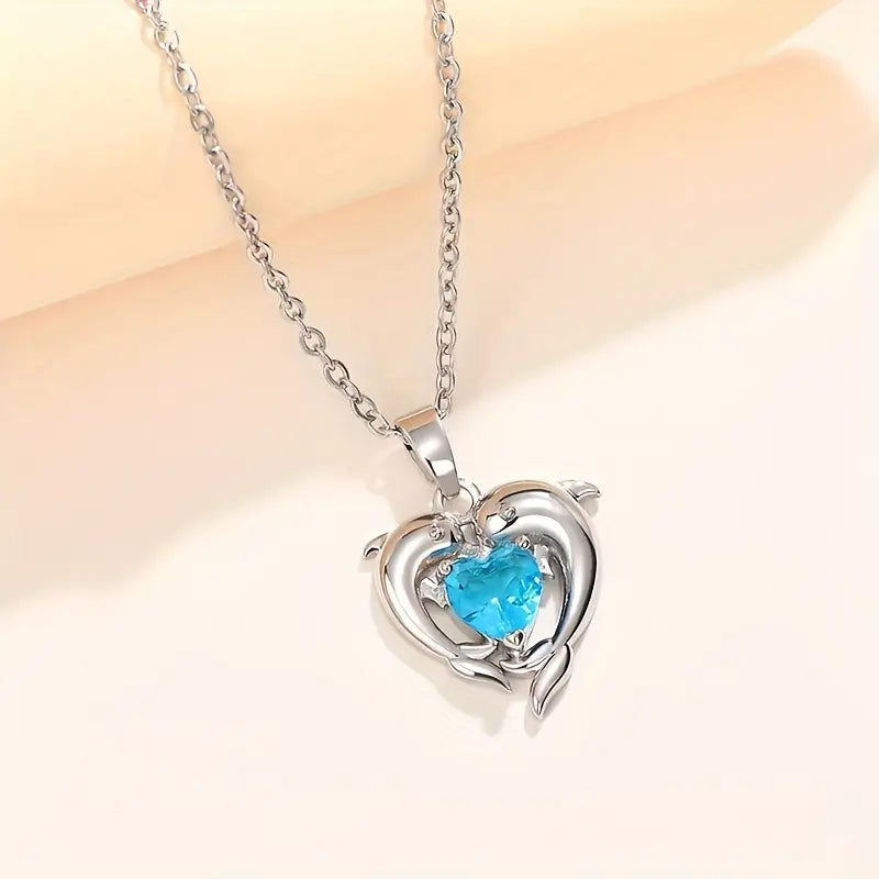 Oceanheart Twins Nyaklánc | Fehér Arany