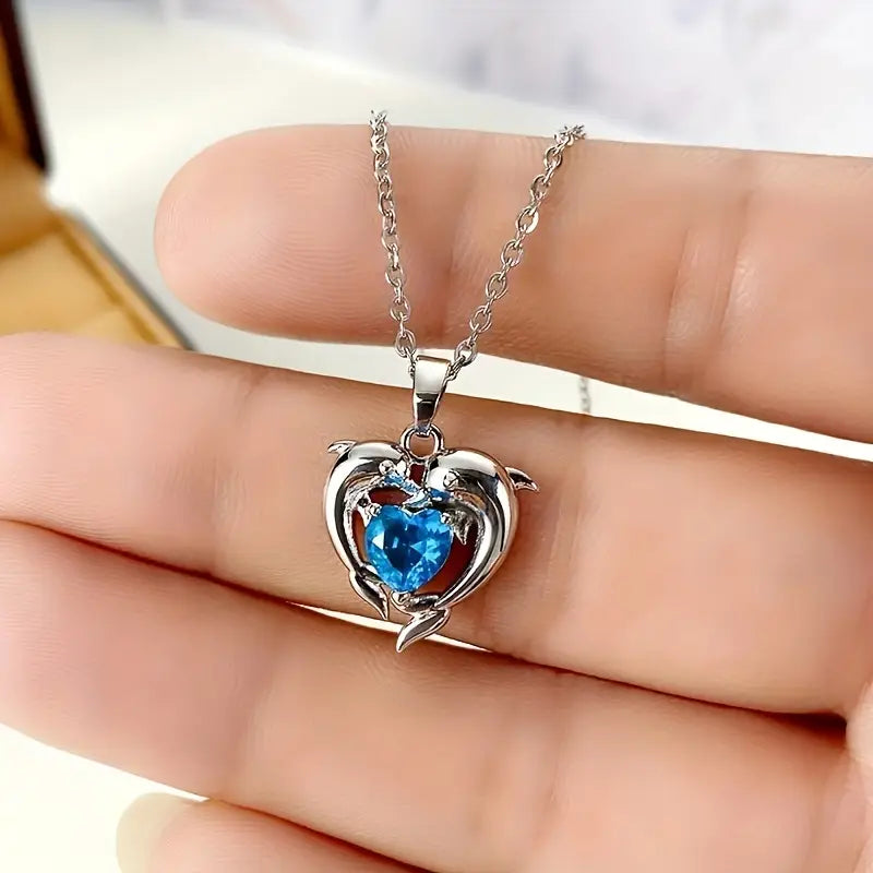 Oceanheart Twins Nyaklánc | Fehér Arany