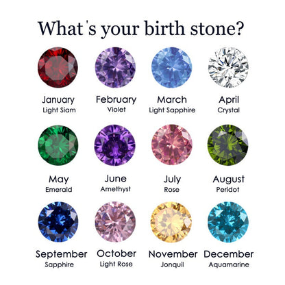 Amelia Birthstone Stacker Gyűrű