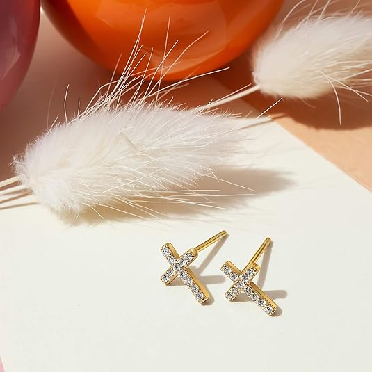 Paved Cross Studs | Arany