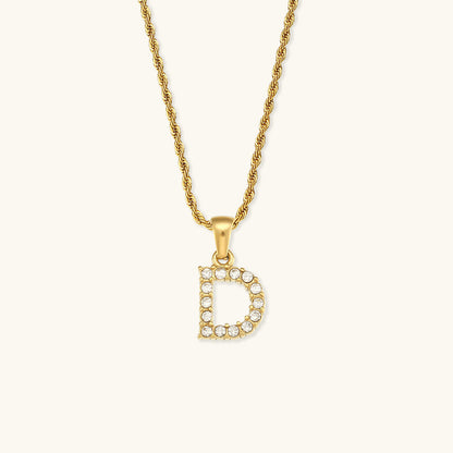 Maeve Letter Initial Gyémánt Nyaklánc