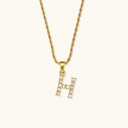 Maeve Letter Initial Gyémánt Nyaklánc