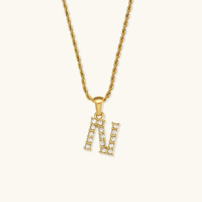 Maeve Letter Initial Gyémánt Nyaklánc