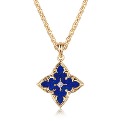 Blue Clover Pendant Nyaklánc | Arany