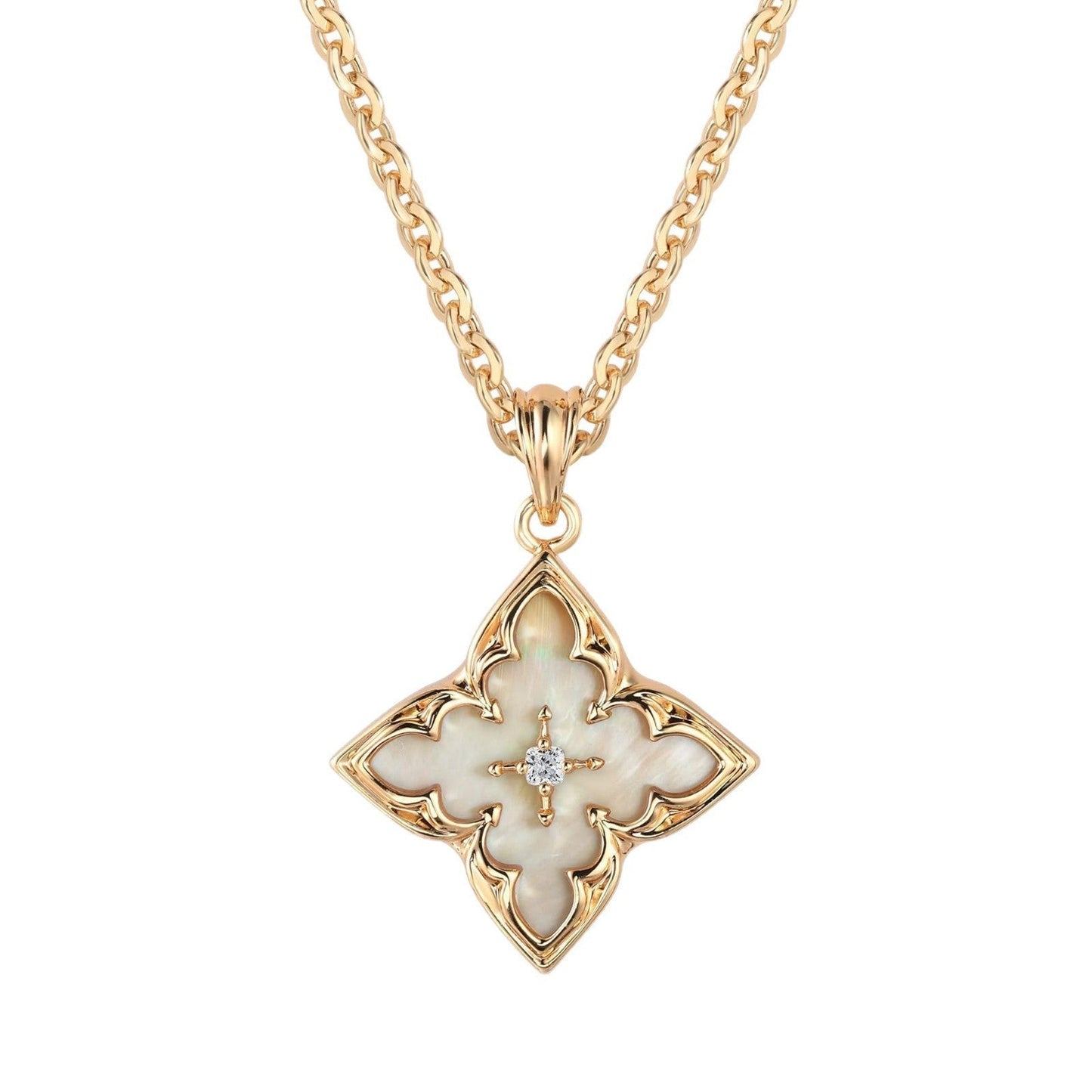 Blue Clover Pendant Nyaklánc | Arany