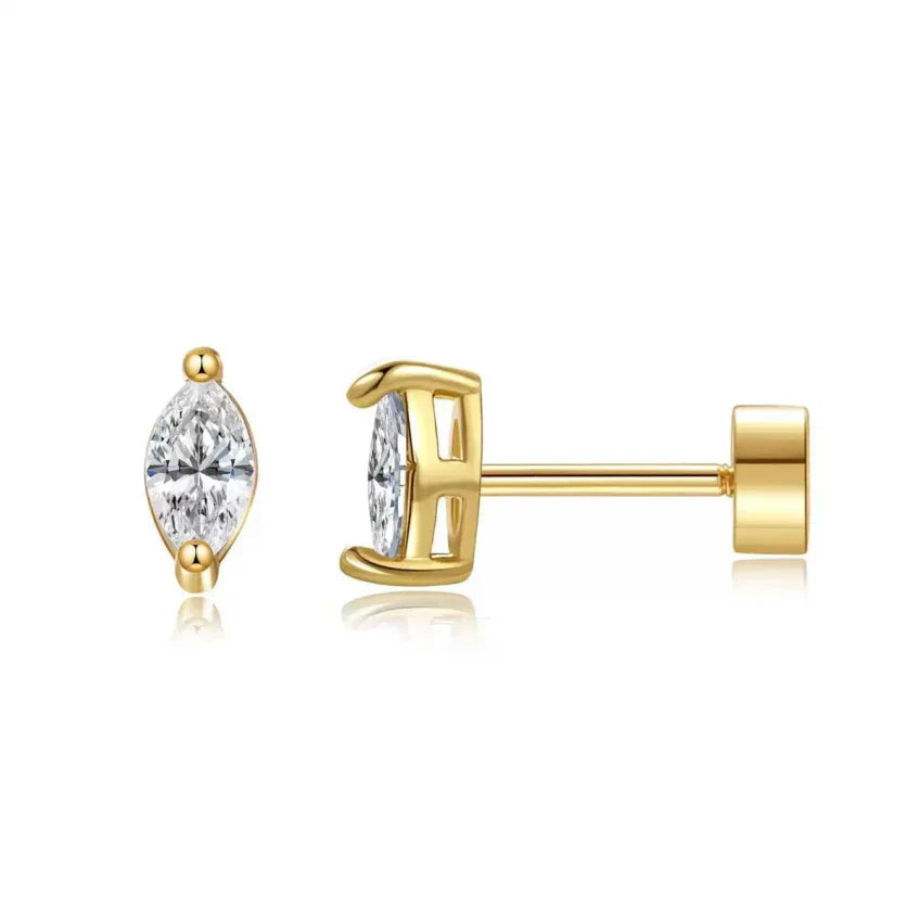 Pear Cut Studs | Arany