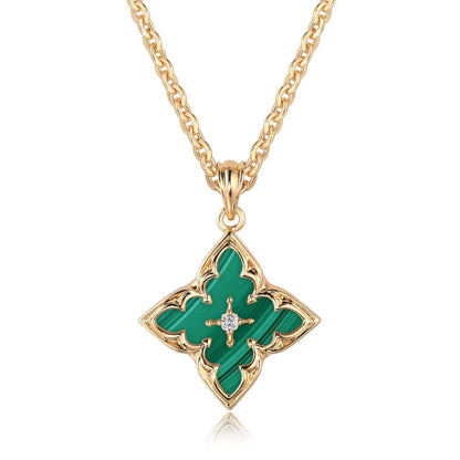 Blue Clover Pendant Nyaklánc | Arany