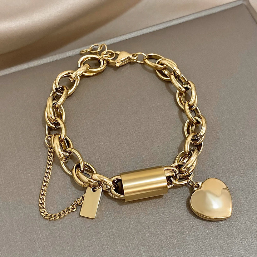 Heartened Chunky Karkötő | Arany