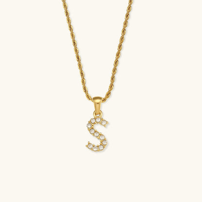 Maeve Letter Initial Gyémánt Nyaklánc