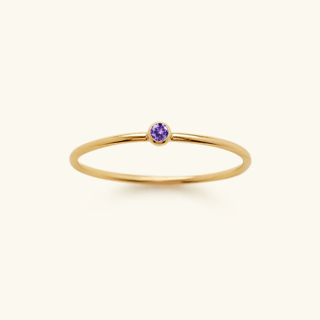 Amelia Birthstone Stacker Gyűrű