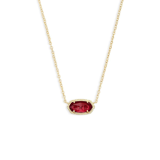 Classic Oval Rubin Nyaklánc | Arany
