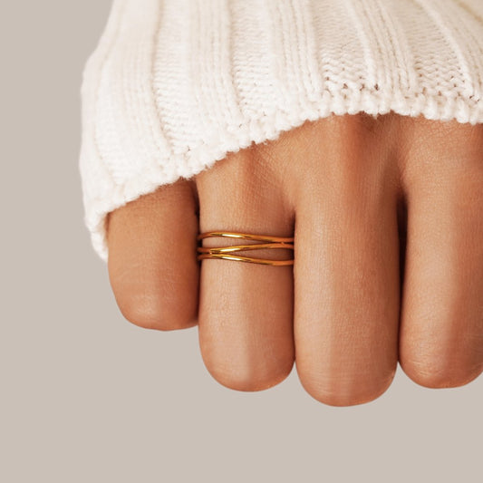 Arany Minimalist Wrap Gyűrű