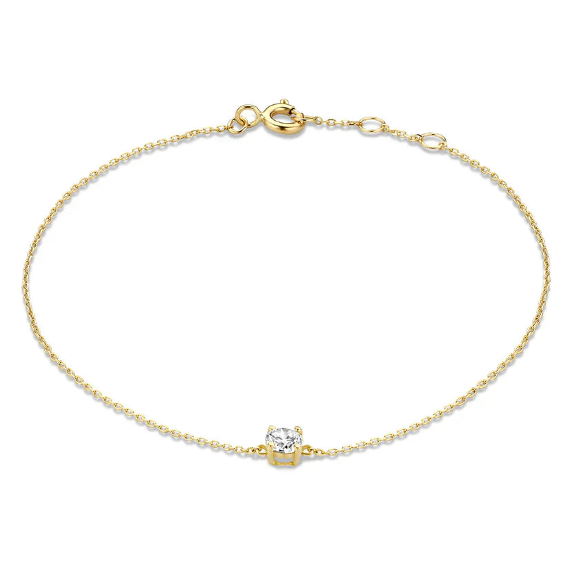 Cléa Moissanite Kő Karkötő | Arany