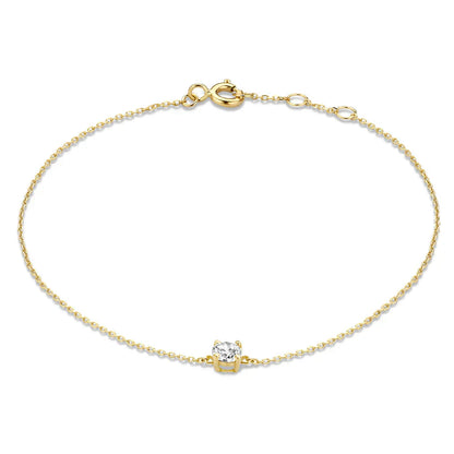 Cléa Moissanite Kő Karkötő | Arany