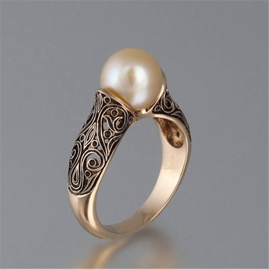Timeless Vintage Gyöngy Arany Gyűrű