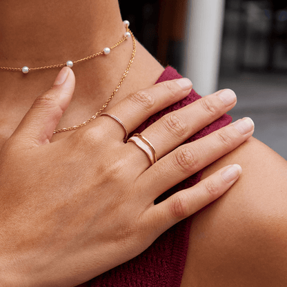 Arany Sculptural Wrap Gyűrű
