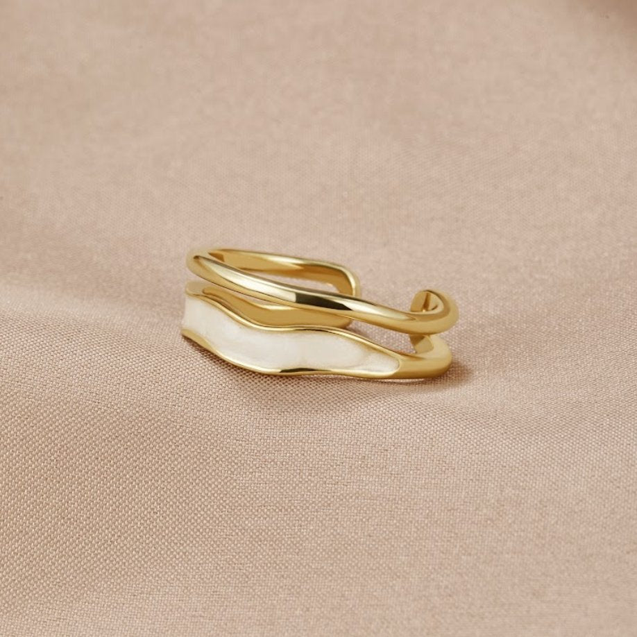 Arany Sculptural Wrap Gyűrű