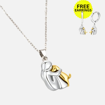 Wynter™ - Hug Pendant with Matching Fülbevaló