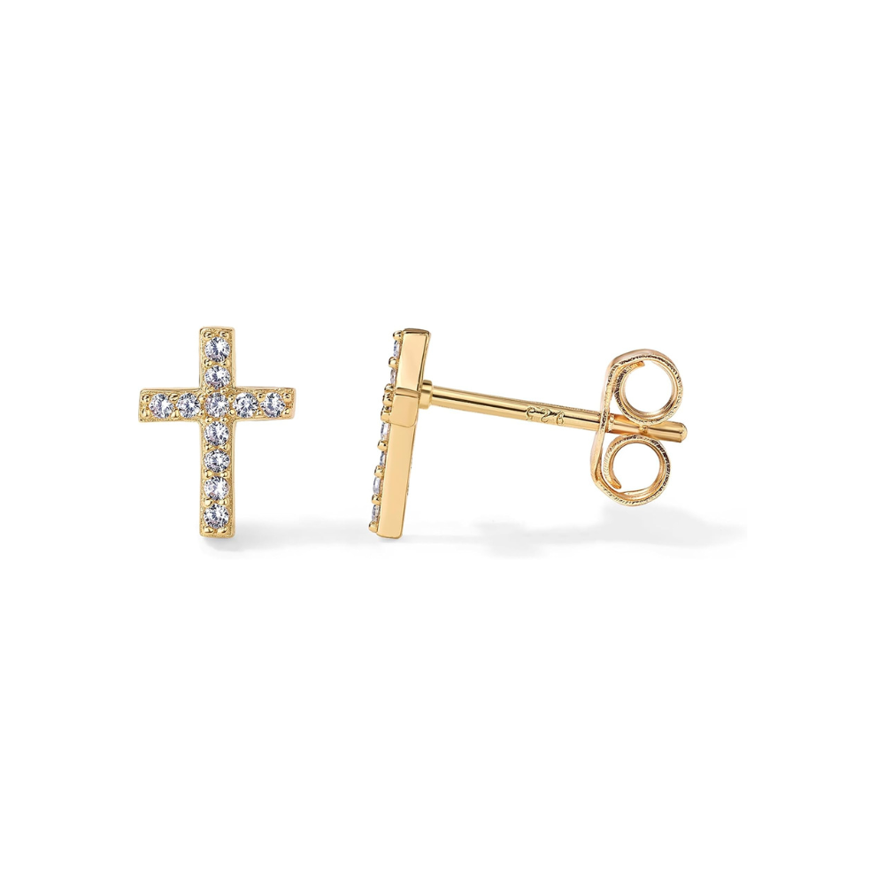 Paved Cross Studs | Arany