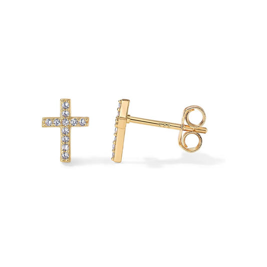 Paved Cross Studs | Arany